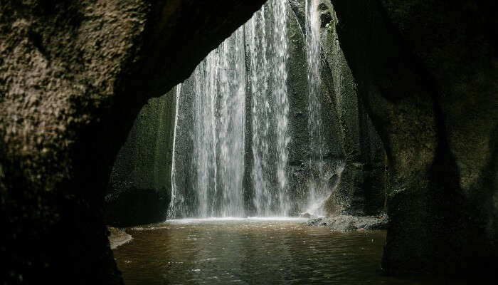 A hidden gem in plain sight is the Tukad Cepung Waterfall