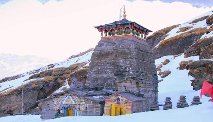The majestic Tungnath Temple trek is difficult to reach in Chopta in November