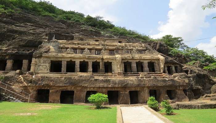 Undavalli Caves, one of the ancient sites near Lenin Statue in Vijayawada