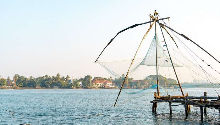 Chinese fishing nets at vasco da gama square