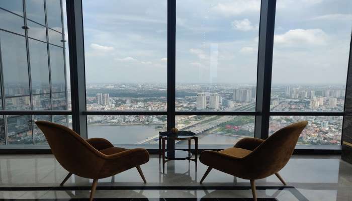 A fantastic view from the lobby of Vinpearl Landmark 81, Autograph Collection