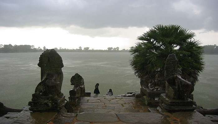 Srah Srang, a historical reservoir in Angkor Cambodia