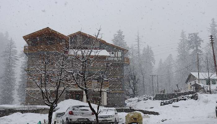 A view of snowfall in Chakrata