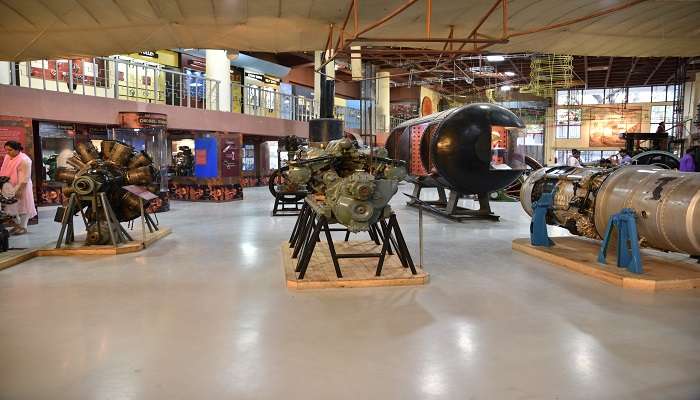an inside view of the museum showcasing details of the science.