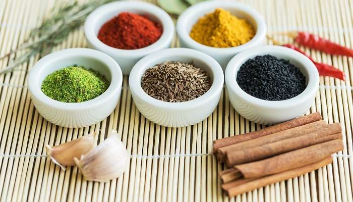 Flavourful spices used in Sri Lankan dishes