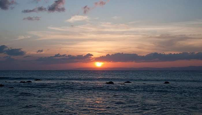 Witness the stunning sunset on one of the most beautiful beaches in Andaman