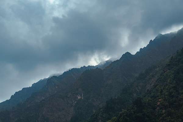 Rain Clouds Are Seen At Kedarnath.