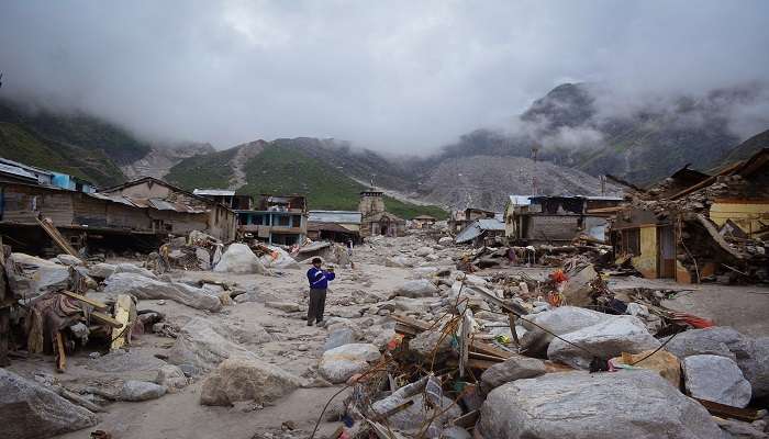 Gaurikund in the month of June