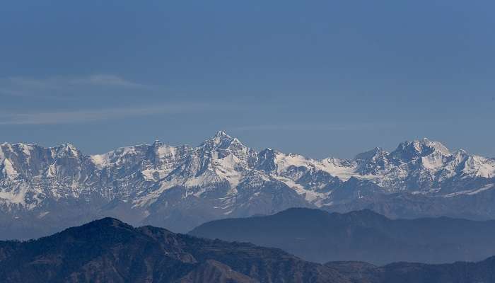 Snow-covered hills of Dhanaulti