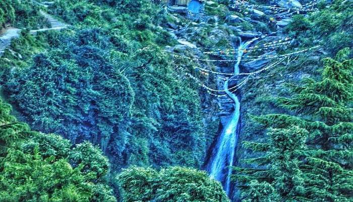 Picturesque View near Bhagsunag Waterfall in Himachal Pradesh