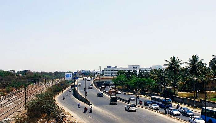 outer ring road of the K.R Puram in Bangalore.