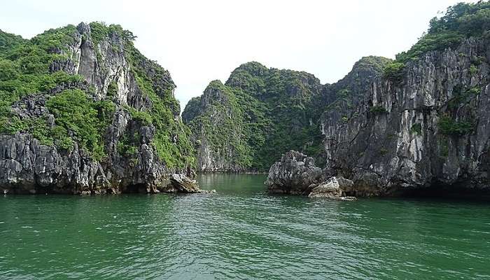 Lan Ha Bay is one of the best destinations for kayaking and bamboo boat riding.