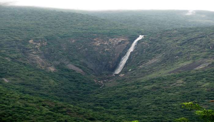  A distant view of Thalaiyar Falls