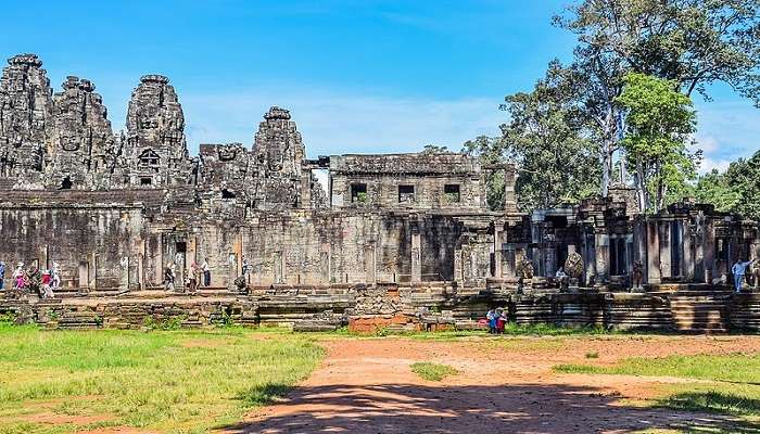  A picture of Intricate Bas-Reliefs At Bayon Temple Cambodia