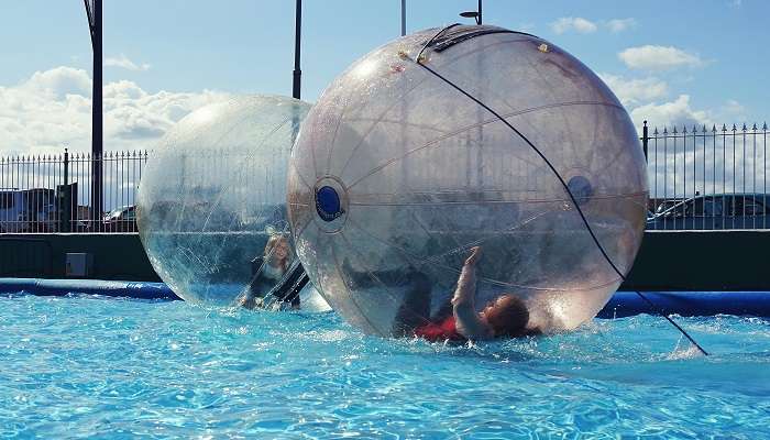 Enjoy zorbing is one of the best things to do for children.
