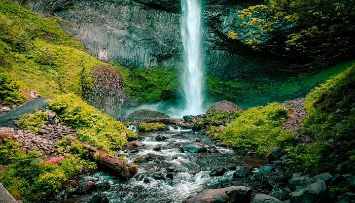 Vasundhara Falls is a popular tourist spot near Mana Village.