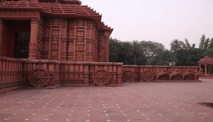 The Temple takes inspiration from the Konark Sun Temple 