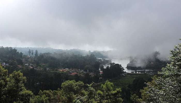 Upper Lake View Covered in Fog