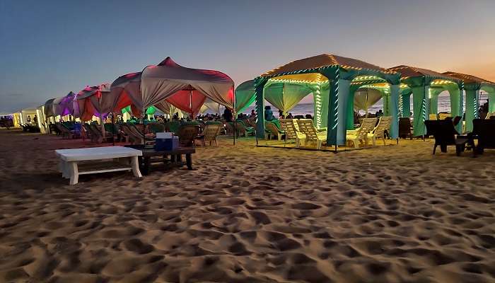 Calangute Beach is a hub for parties and amazing nightlife Life the best resorts near Calangute Beach.