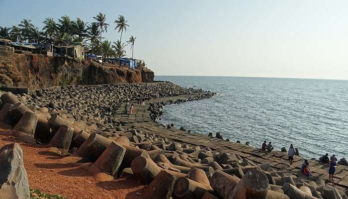 A view of the Anjuna waterfront