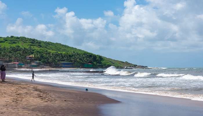 Anjuna Beach is one of the most famous in North Goa and top places to visit near Chapora fort.