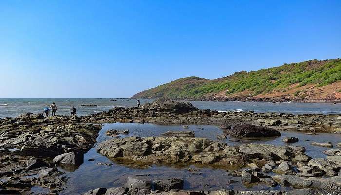 The breathtaking view of Anjuna Beach