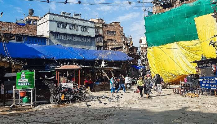 Main street at Asan Bazaar located in Kathmandu. 