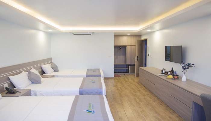 Have a comfy stay at the Bamboo Hotel