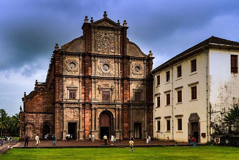 A splendid view of the Basilica of Bom Jesus in Old Goa