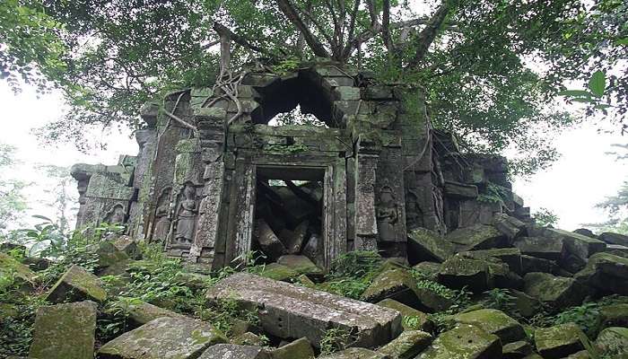 Ruins of Beng Mealea Temple in Cambodia.