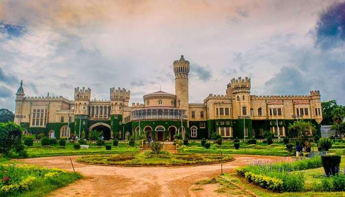 a mesmerising view of the Bangalore palace.