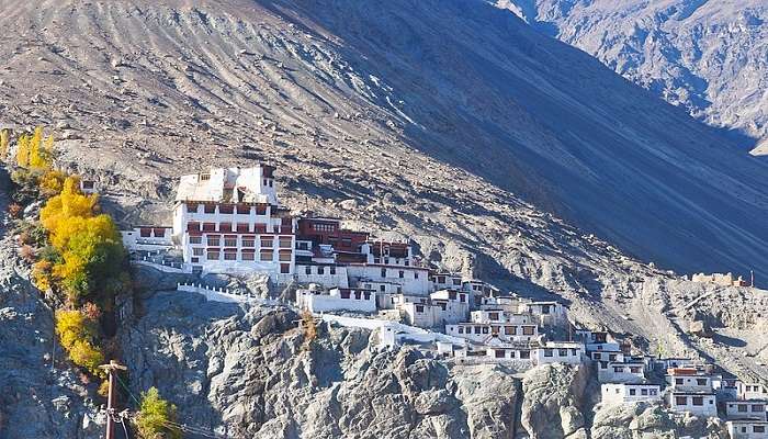 Beautiful view of Diskit Monastery