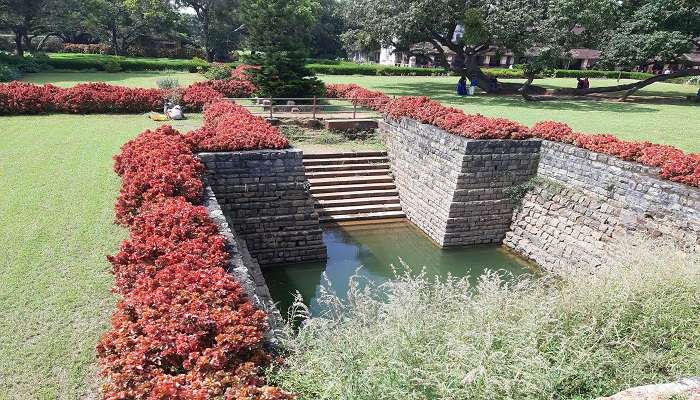  The serene pond inside Palakkad Fort 