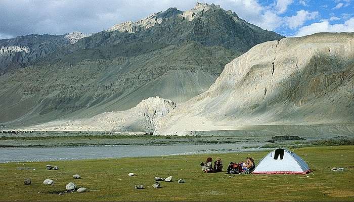 View from Kyagar Tso Lake in Ladakh