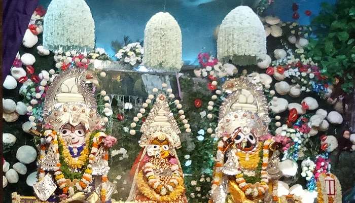Devotees pray to lord Jagannath 