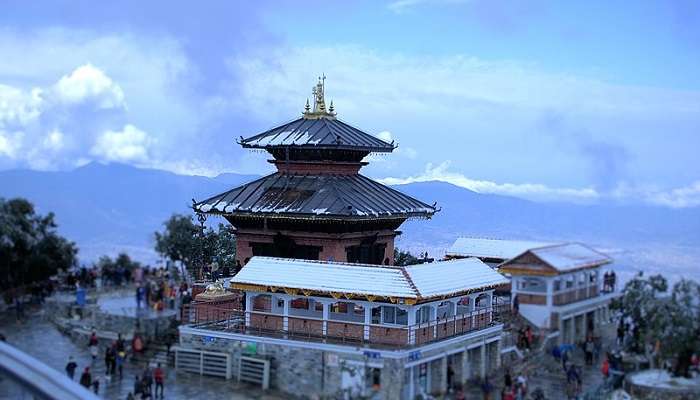 Top view of Chandragiri hills