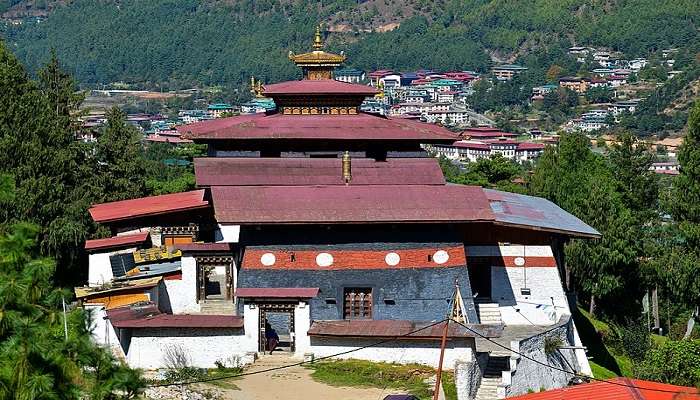 Changangkha Lhakhang, a famous temple. 
