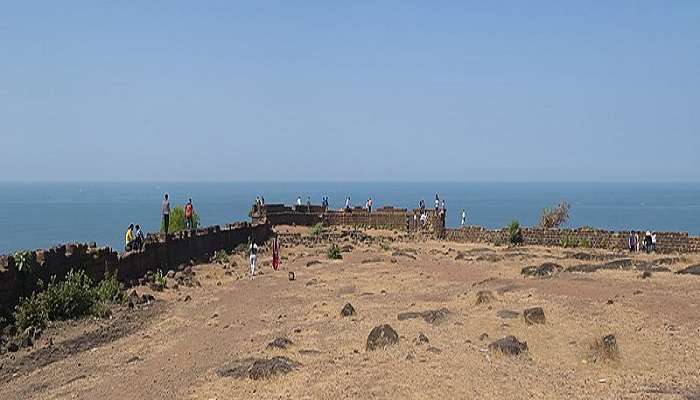 Chapora Fort offers a splendid view of its pristine surroundings.
