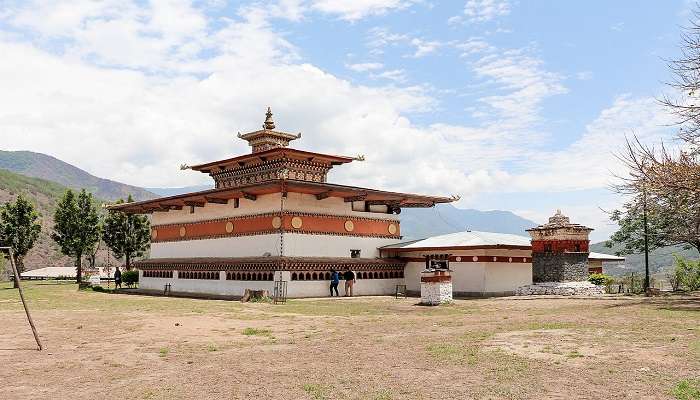 The scenic Temple of Fertility, Chimi Lhakhang to visit near the Khamsum yulley namgyal choeten.