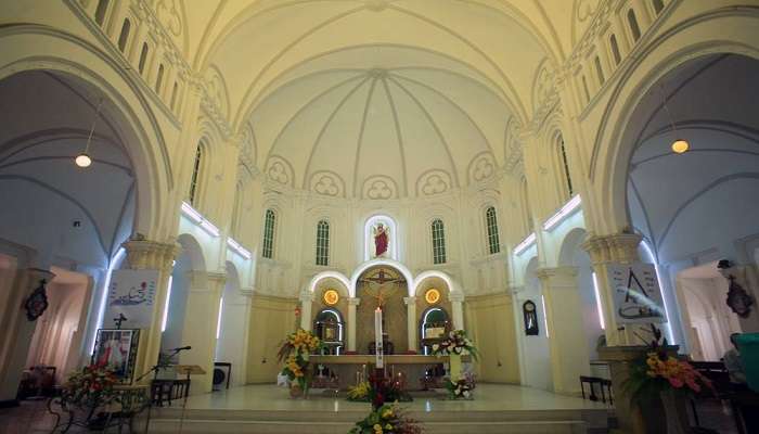 an inside view of the church and mesmerise with the architecture.