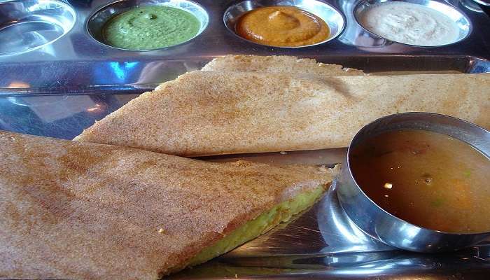 chutneys is one of the best restaurants near Charminar Hyderabad which serves authentic Mysore masala dosa