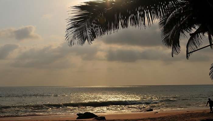 Cola Beach, Canacona, South Goa, India - 7 March 2024: A resort cottage along the beach.