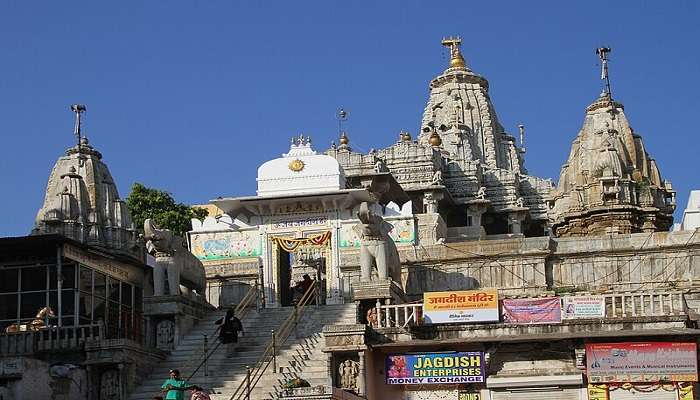 A panoramic picture of Jagdish Temple at Udaipur