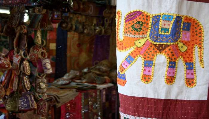 Exquisite hand-made crafts in Dilli Haat near the Haus Khas Fort