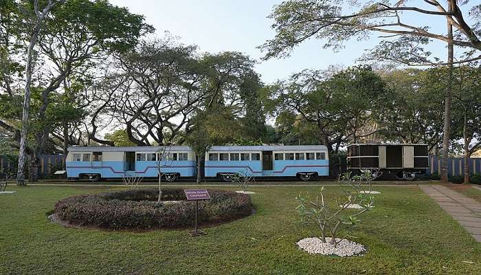 Rail Bus at Rail Museum Mysore