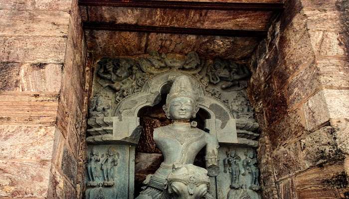 Sculpture inside Sun God Temple Domlur