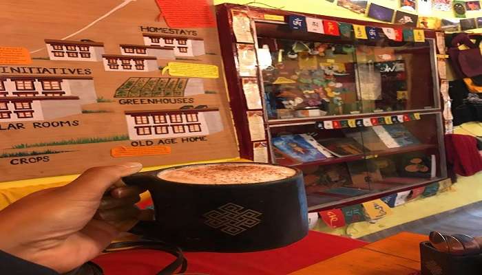 Grab a hot cup of coffee at Sol Cafe