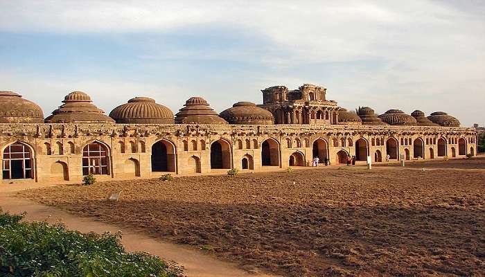 Stables in Hampi depict the royal grandeur of the city.
