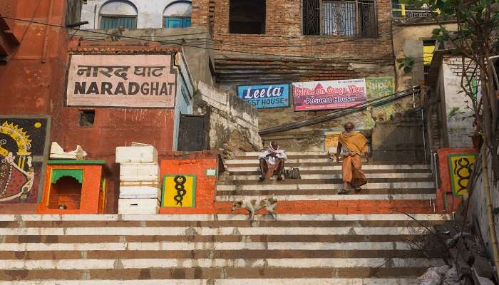 A picture of Narad Ghat at Varanasi