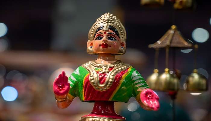 Colourful doll created by artisans.